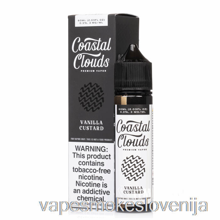 Vape Za Enkratno Uporabo Vanilijeva Krema - Obalni Oblaki Co. - 60 Ml 6 Mg